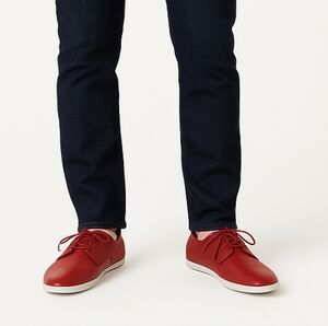 Aldo Men's Red Leather Casual Shoes Size 12